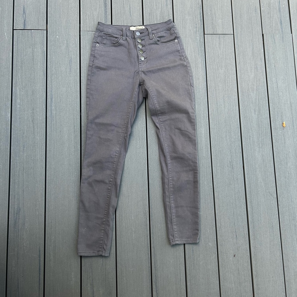 Hybrid & Company High Rise Charcoal Jeans